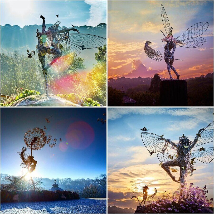 Handcrafted Stainless Steel Fairy Garden Decorations