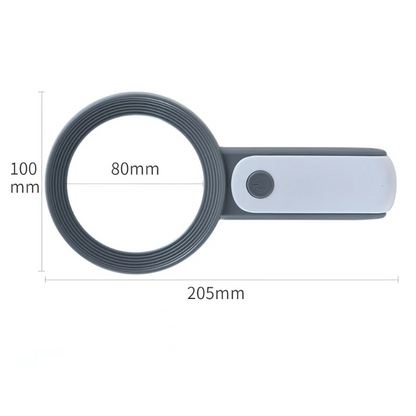 Handheld Optical Magnifier with 30X Magnification for Reading Small Text
