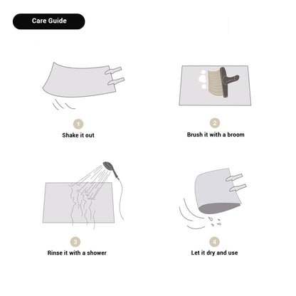 Handmade Abstract Bath Mat with Non-Slip Backing for Modern Bathrooms