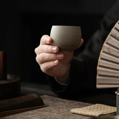 Handmade Ceramic Espresso Cups with Rustic Glaze and Artisan Finish