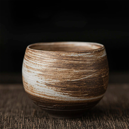 Handmade Ceramic Espresso Cups with Rustic Glaze and Artisan Finish