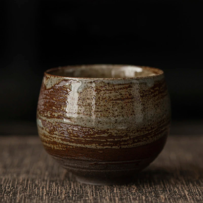 Handmade Ceramic Espresso Cups with Rustic Glaze and Artisan Finish