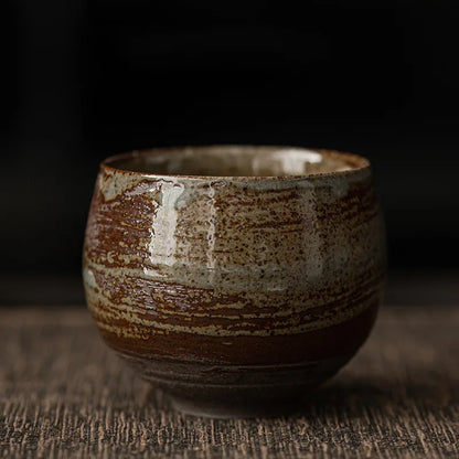 Handmade Ceramic Espresso Cups with Rustic Glaze and Artisan Finish