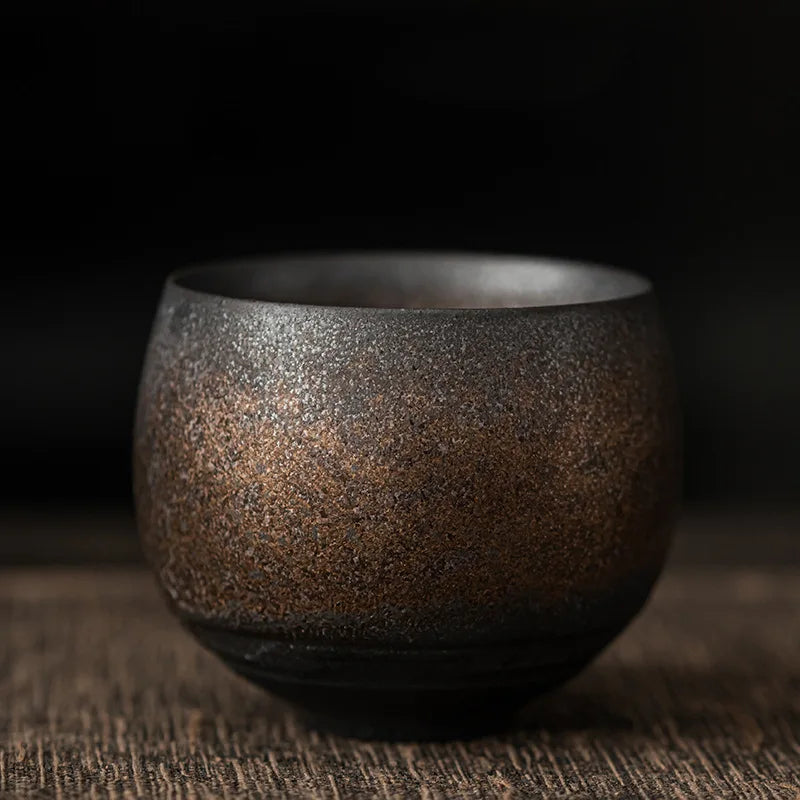 Handmade Ceramic Espresso Cups with Rustic Glaze and Artisan Finish