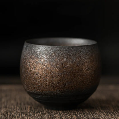 Handmade Ceramic Espresso Cups with Rustic Glaze and Artisan Finish