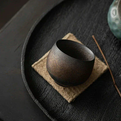 Handmade Ceramic Espresso Cups with Rustic Glaze and Artisan Finish