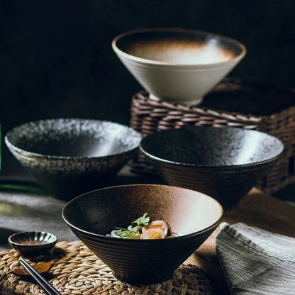 Handmade Ceramic Ramen Bowl with Artisan Finish