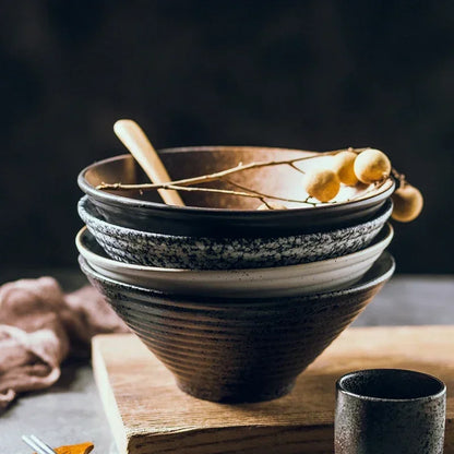 Handmade Ceramic Ramen Bowl with Artisan Finish