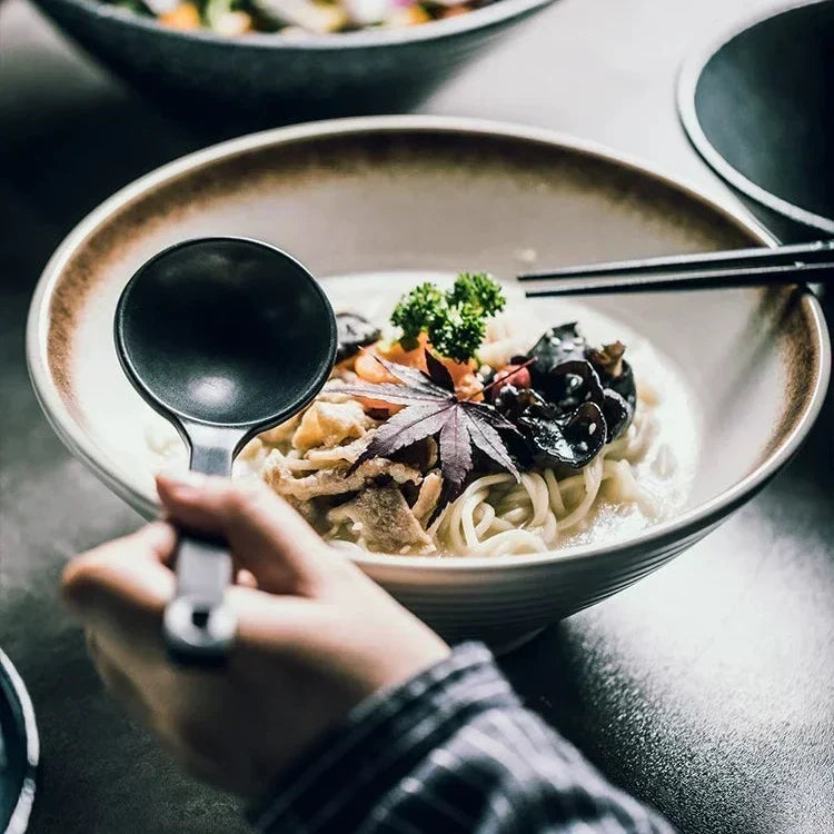 Handmade Ceramic Ramen Bowl with Artisan Finish