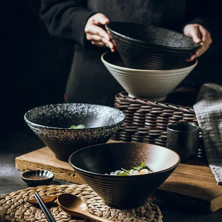 Handmade Ceramic Ramen Bowl with Artisan Finish