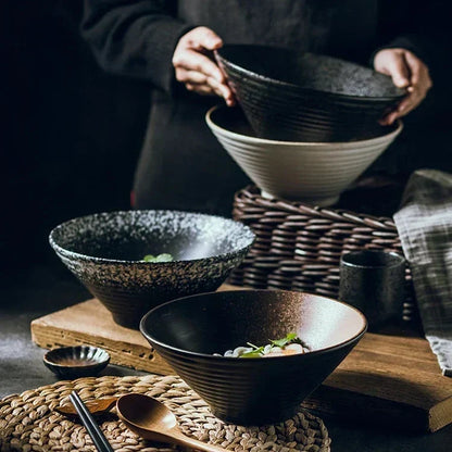 Handmade Ceramic Ramen Bowl with Artisan Finish