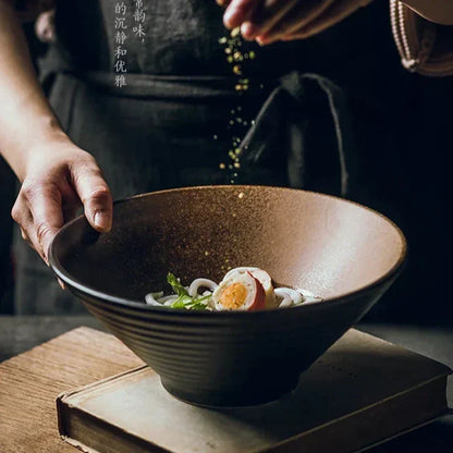 Handmade Ceramic Ramen Bowl with Artisan Finish
