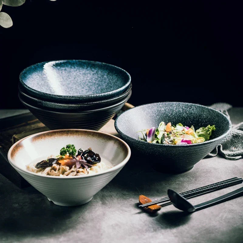 Handmade Ceramic Ramen Bowl with Artisan Finish