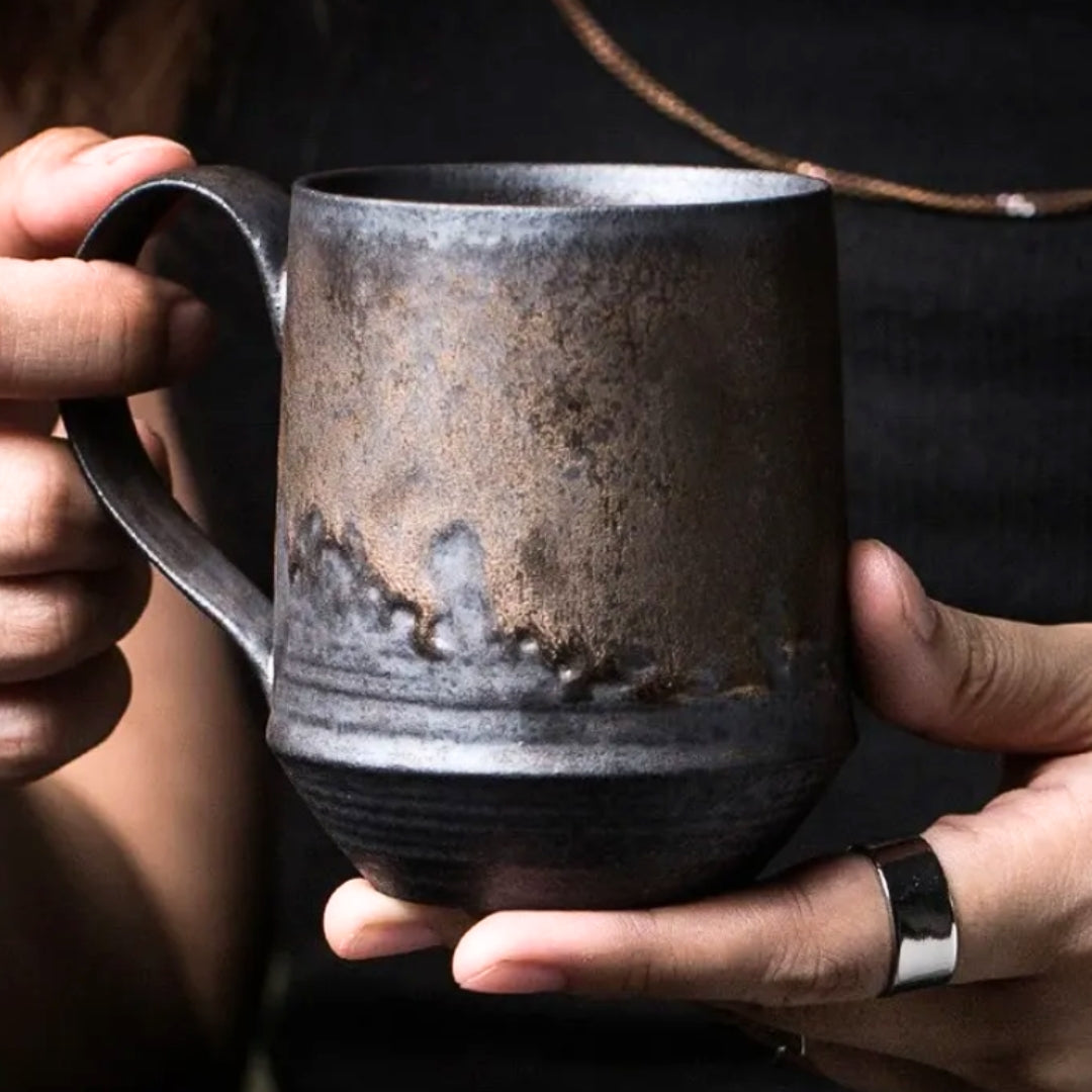 Handmade Rustic Ceramic Mug for Coffee, Tea and Hot Drinks