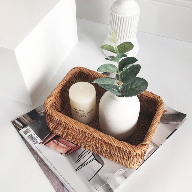 Handwoven Rattan Storage Baskets for Stylish Home Organisation