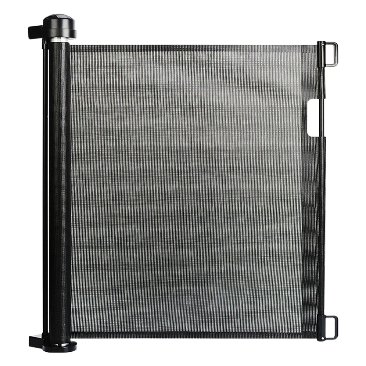 Retractable Baby Pet Safety Gate Adjustable Mesh Barrier One Hand Indoor Outdoor