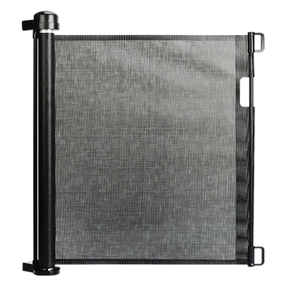 Retractable Baby Pet Safety Gate Adjustable Mesh Barrier One Hand Indoor Outdoor