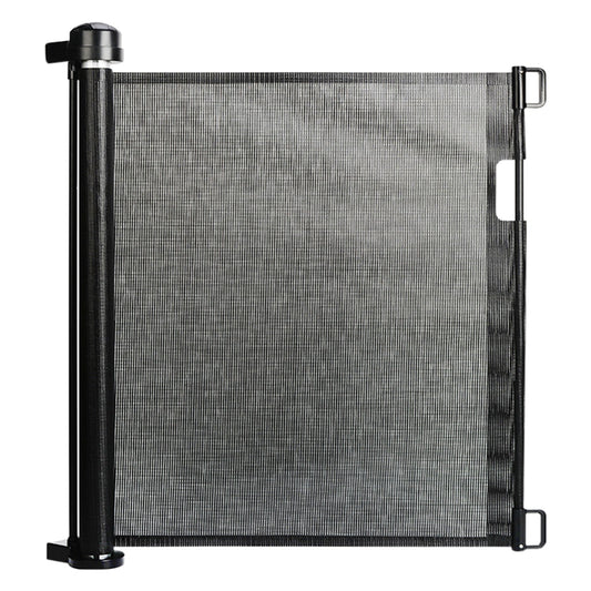 Retractable Baby Pet Safety Gate Adjustable Mesh Barrier One Hand Indoor Outdoor