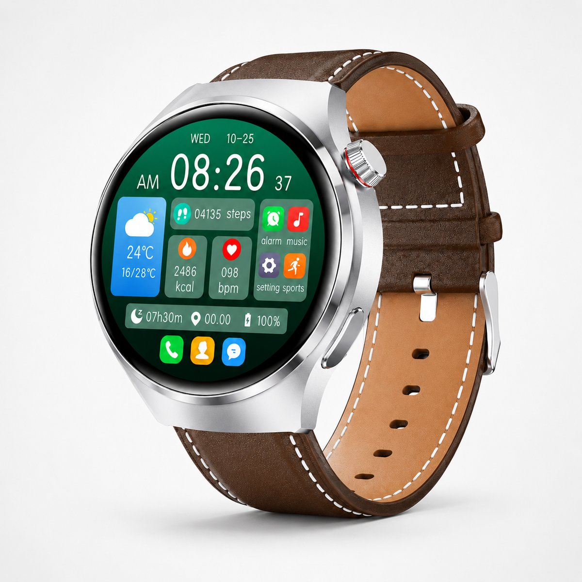 Health Smartwatch with Blood Pressure Heart Rate and Blood Oxygen Tracking