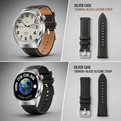 Health Smartwatch with Blood Pressure Heart Rate and Blood Oxygen Tracking