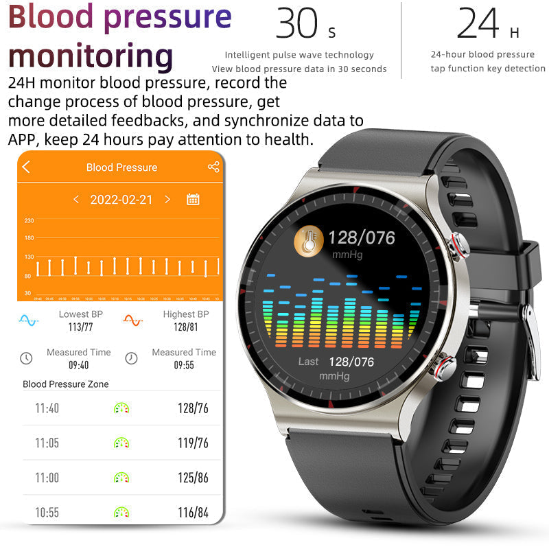 Health Smartwatch with EKG SpO2 Heart Rate and Sports Tracking