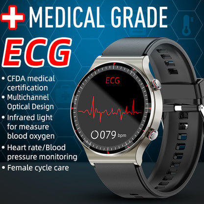 Health Smartwatch with EKG SpO2 Heart Rate and Sports Tracking