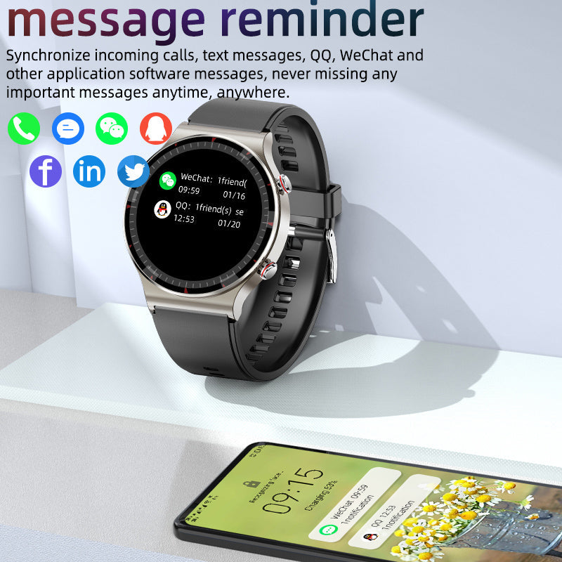 Health Smartwatch with EKG SpO2 Heart Rate and Sports Tracking