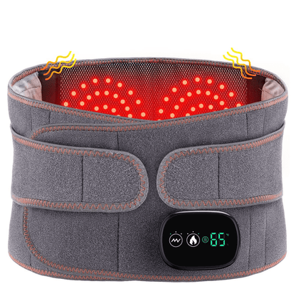 Heated Lumbar Support Belt with Adjustable Heat and Vibration