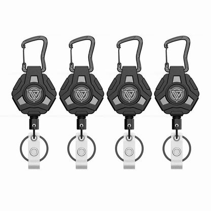 Heavy-Duty Retractable Keychain Badge Reel with Steel Cable