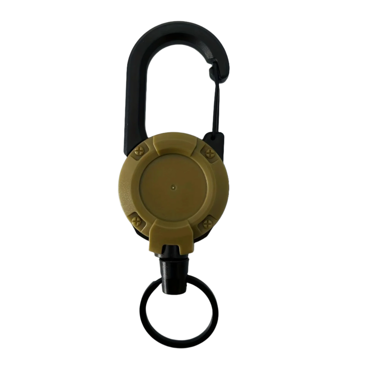 Heavy Duty Retractable Keychain with Steel Cable and Carabiner