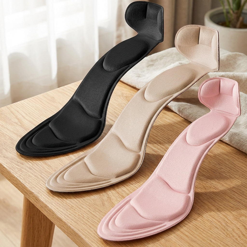 High Heel Insole Inserts with EVA Cushioning and Non-Slip Support