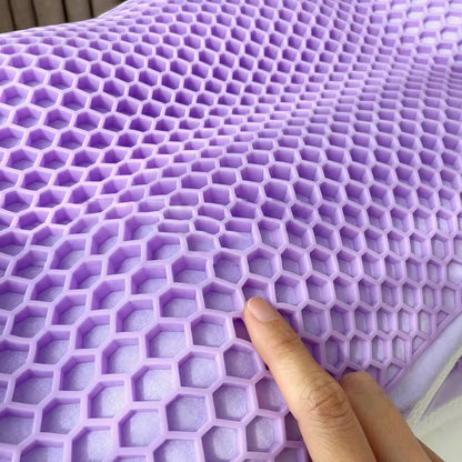 Hybrid Honeycomb Gel Pillow with Ergonomic Neck and Shoulder Support