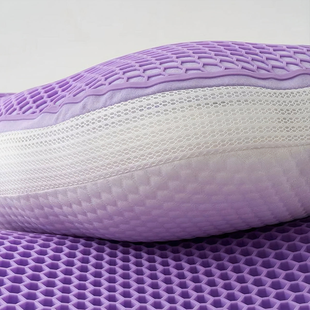 Hybrid Honeycomb Gel Pillow with Ergonomic Neck and Shoulder Support