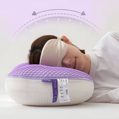 Hybrid Honeycomb Gel Pillow with Ergonomic Neck and Shoulder Support