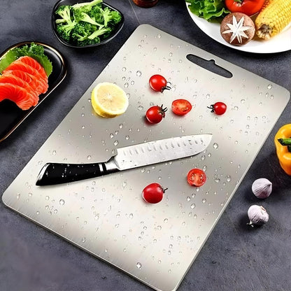Hygienic SUS304 Stainless Steel Cutting Board for Durable Kitchen Use