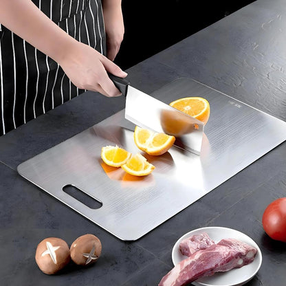 Hygienic SUS304 Stainless Steel Cutting Board for Durable Kitchen Use