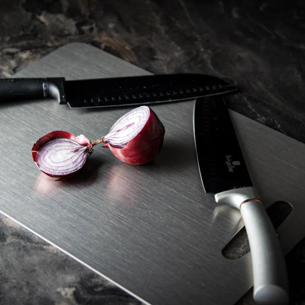 Hygienic SUS304 Stainless Steel Cutting Board for Durable Kitchen Use