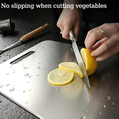 Hygienic SUS304 Stainless Steel Cutting Board for Durable Kitchen Use
