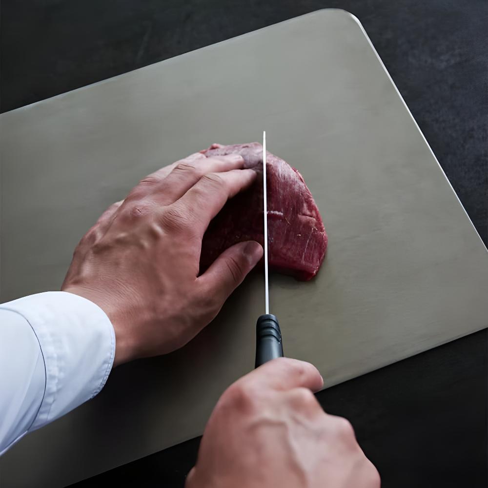 Hygienic SUS304 Stainless Steel Cutting Board for Durable Kitchen Use