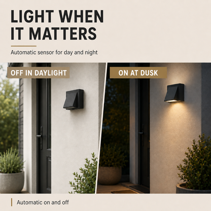 IP65 Outdoor Wall Sconce with Integrated 5W LED