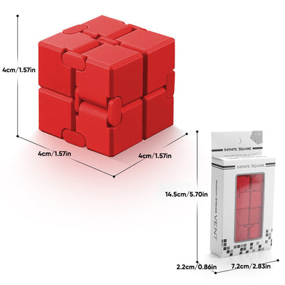 Infinity Fidget Cube Toy with Smooth Moving Alloy Design