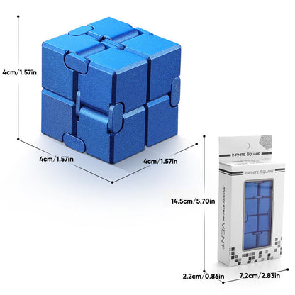 Infinity Fidget Cube Toy with Smooth Moving Alloy Design