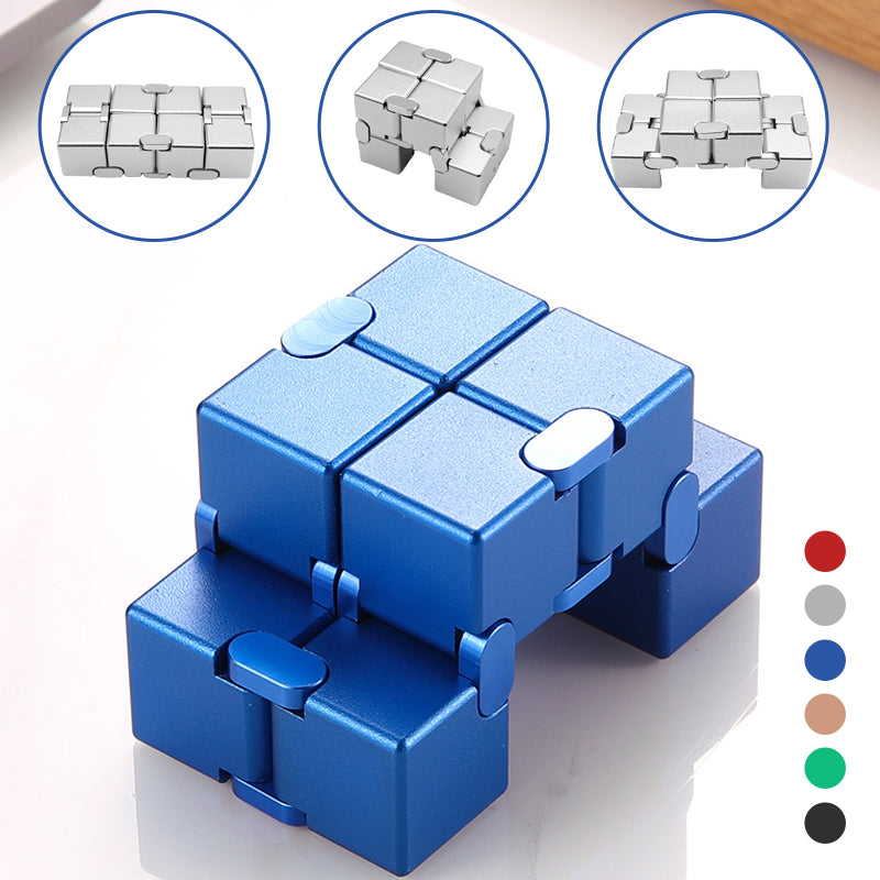 Infinity Fidget Cube Toy with Smooth Moving Alloy Design