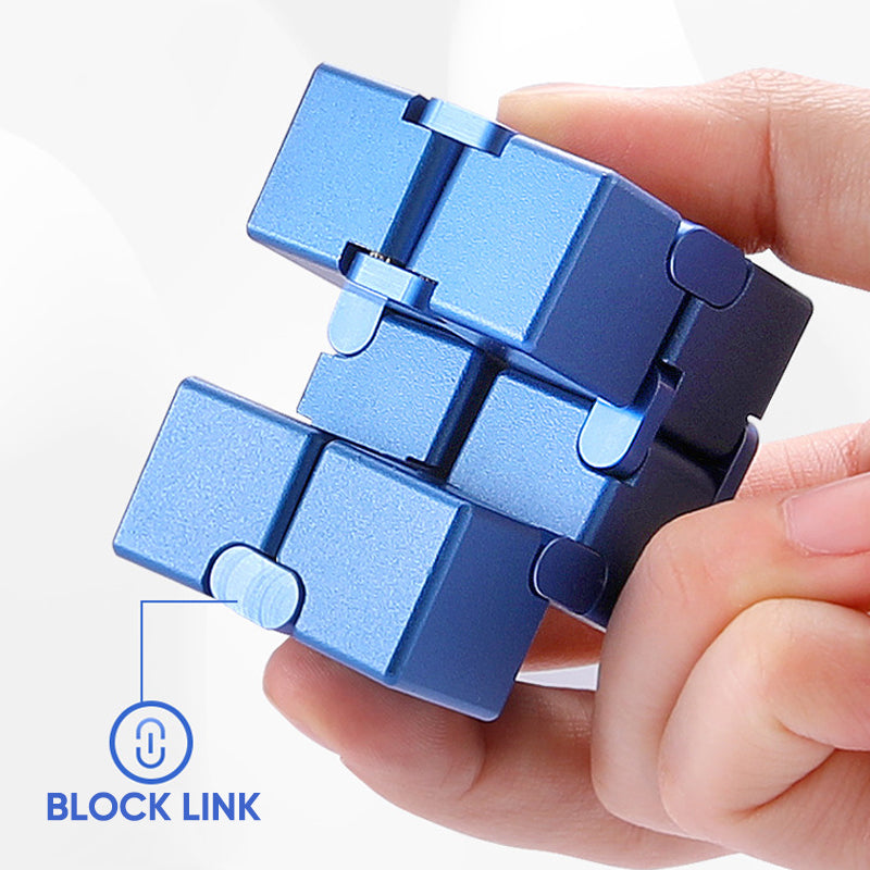 Infinity Fidget Cube Toy with Smooth Moving Alloy Design
