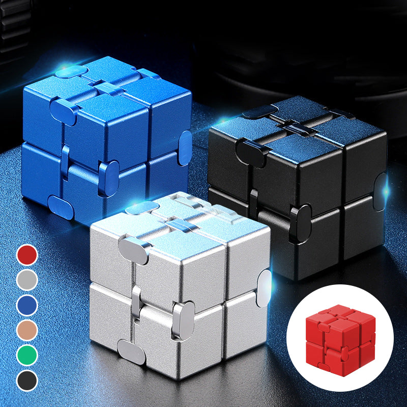 Infinity Fidget Cube Toy with Smooth Moving Alloy Design