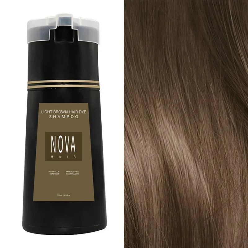 Instant Hair Dye Shampoo for Quick Color Refresh and Root Touch Ups