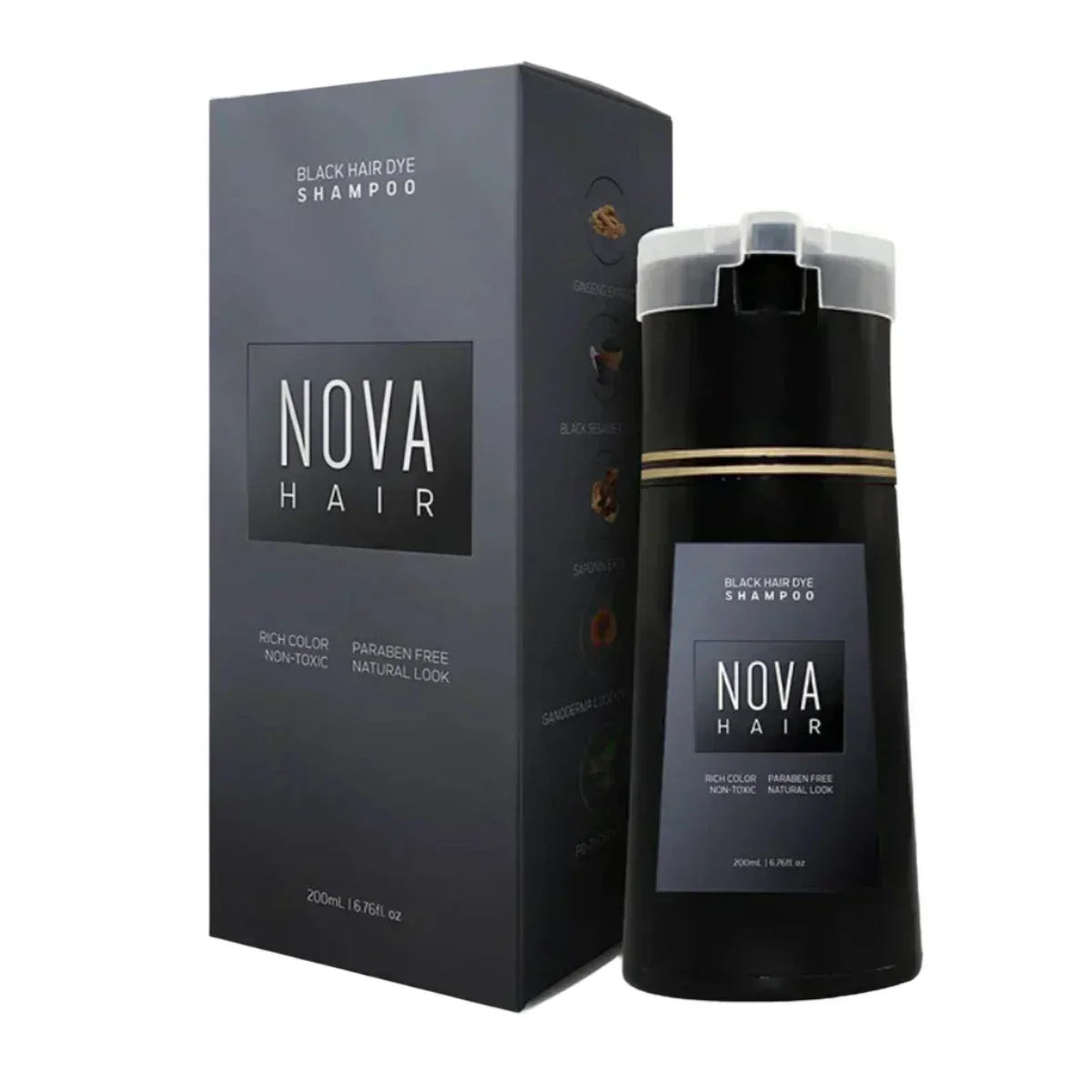 Instant Hair Dye Shampoo for Quick Color Refresh and Root Touch Ups