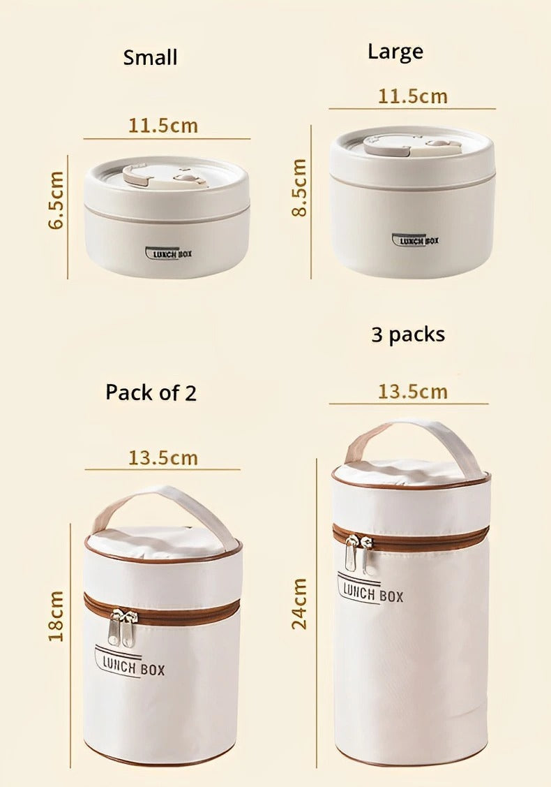 Insulated Stainless Steel Lunch Box with Leak-Resistant Seal