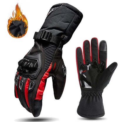 Insulated Waterproof Motorcycle Gloves with Touchscreen Grip