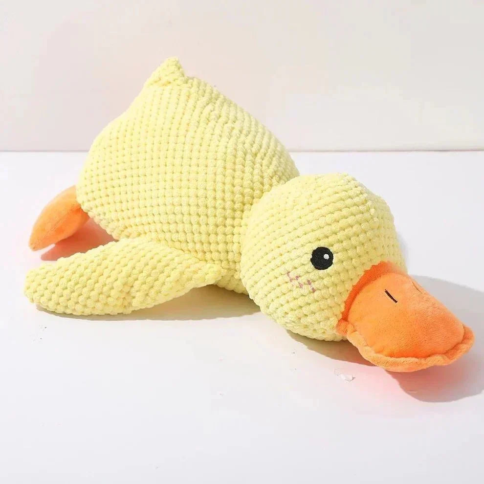 Interactive Duck Dog Toy with Squeaker and Tug Play